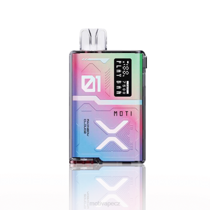 MOTI Play Bar 7500 jednorázových výdechů (5%, 7500 vdechů) duha cloudz MOTI vape puffs cz V48L57