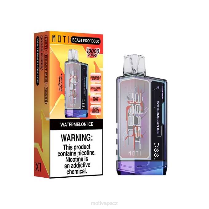 MOTI Beast Pro jednorázový výdej (5 %, 10 000 vdechů) melounový led MOTI vape praha V48L52