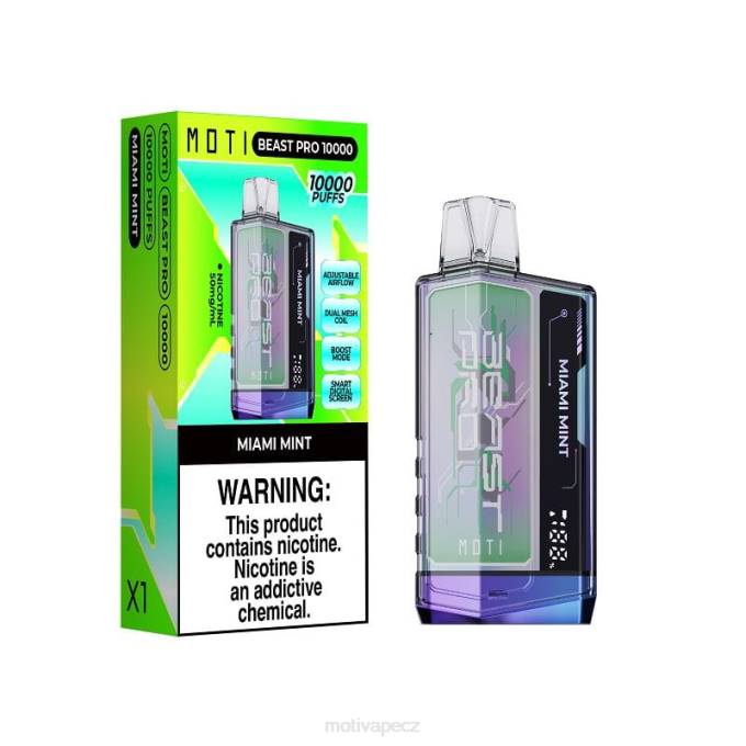 MOTI Beast Pro jednorázový výdej (5 %, 10 000 vdechů) melounový led MOTI vape praha V48L52