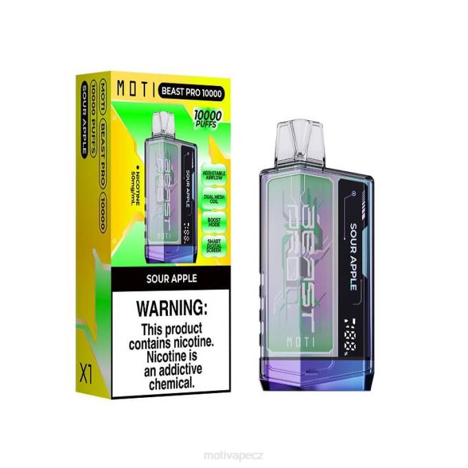 MOTI Beast Pro jednorázový výdej (5 %, 10 000 vdechů) melounový led MOTI vape praha V48L52