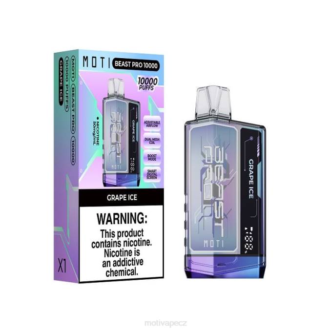 MOTI Beast Pro jednorázový výdej (5 %, 10 000 vdechů) melounový led MOTI vape praha V48L52