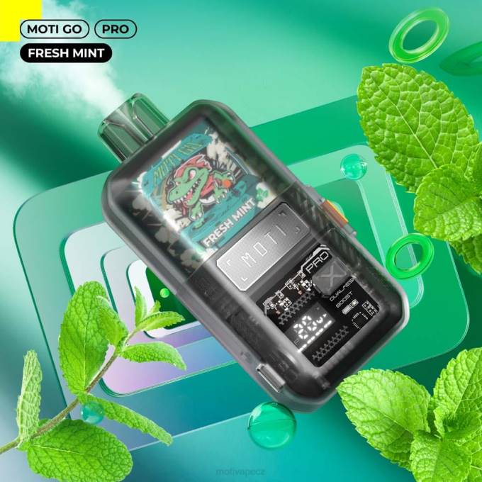MOTI Go Pro jednorázový výdej (5 %, 12 000 vdechů) čerstvá máta MOTI vape cena V48L16