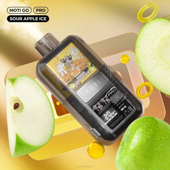 MOTI Go Pro jednorázový výdej (5 %, 12 000 vdechů) kyselý jablečný led MOTI vape amazon V48L20