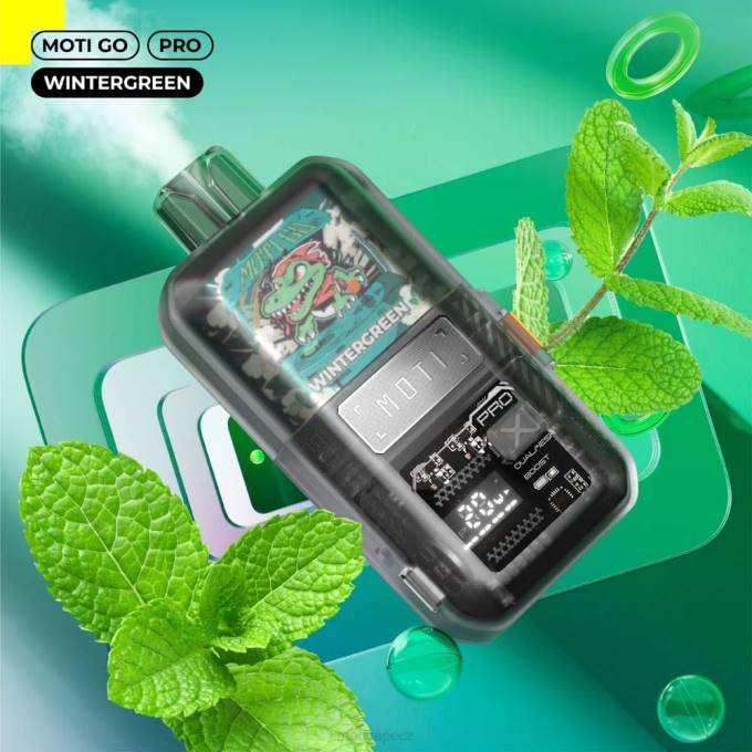 MOTI Go Pro jednorázový výdej (5 %, 12 000 vdechů) zimozeleň MOTI jednorázová cigareta V48L24