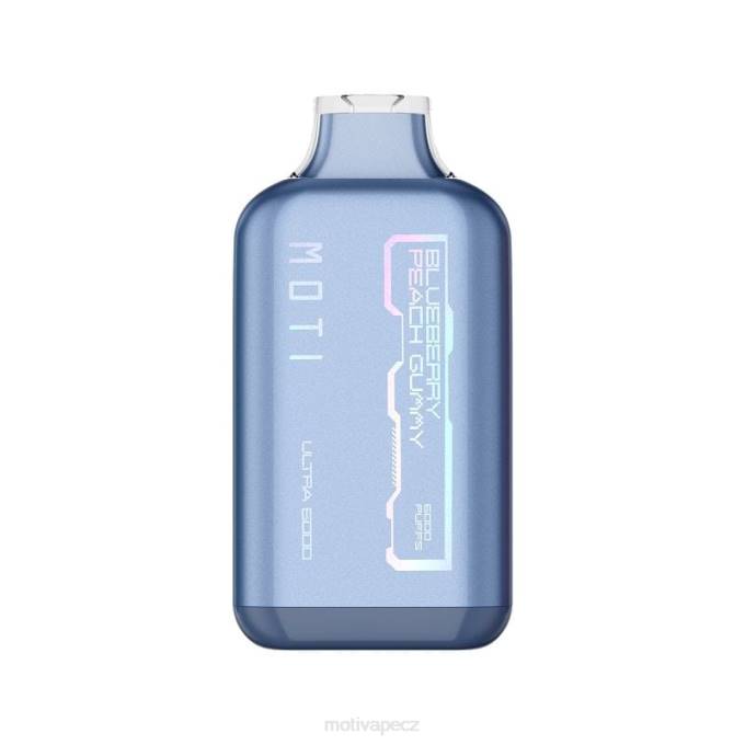 MOTI Ultra jednorázová vapka (5%, 6000 vdechů) borůvkový broskvový gumový MOTI vape flavors cz V48L28