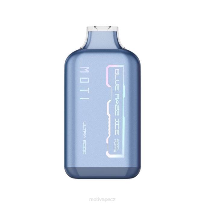 MOTI Ultra jednorázová vapka (5%, 6000 vdechů) modrý razz led MOTI vape puffs cz V48L27