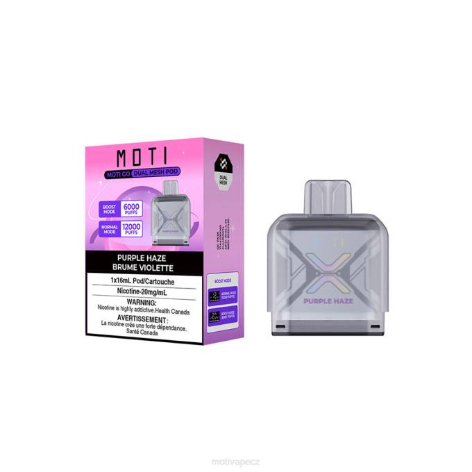 MOTI Go Pro jednorázový pod Fialová mlha MOTI jednorázová cigareta V48L94