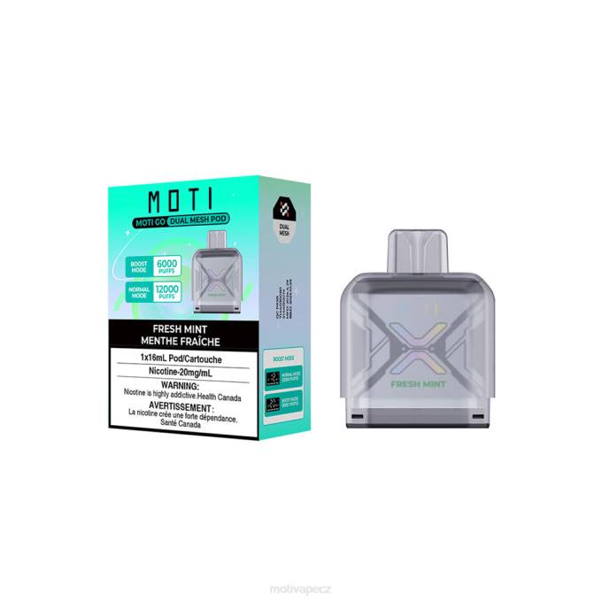MOTI Go Pro jednorázový pod čerstvá máta MOTI vape cz V48L91