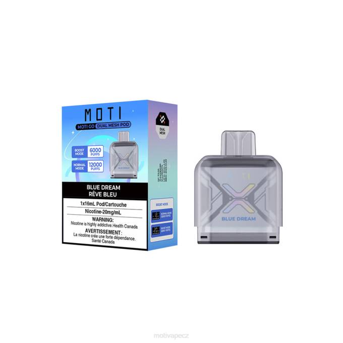 MOTI Go Pro jednorázový pod modrý sen MOTI elektronická cigareta V48L93