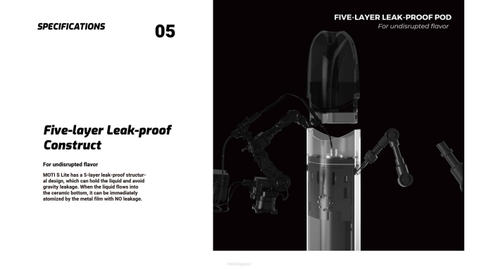 MOTI S Lite prémiové zařízení rytíř černý MOTI vape cz V48L111